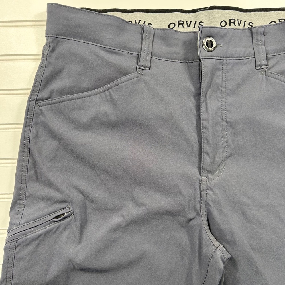 Orvis Jackson Quick-Dry Pants Mens 36x30 Gray Outdoor Hiking Fishing Tech Pants